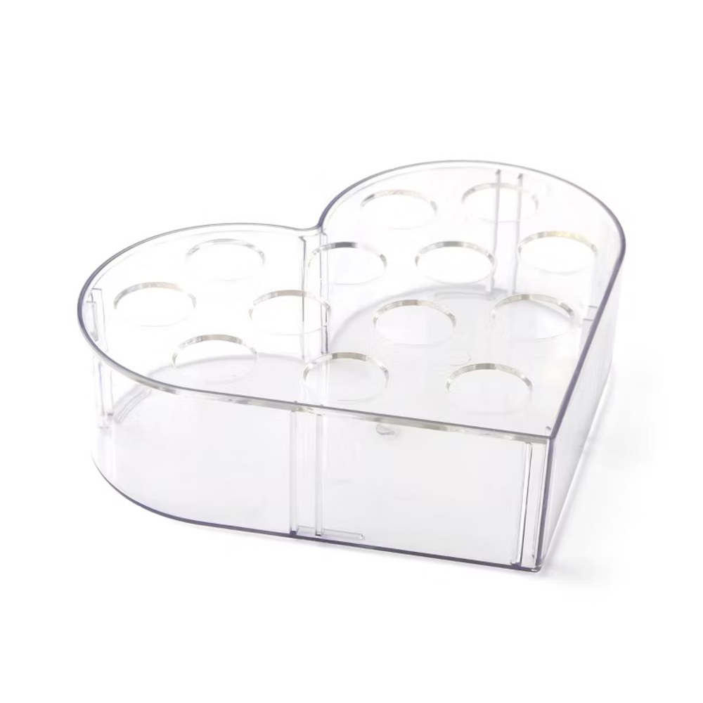 Clear Heart-Shaped flower arranger